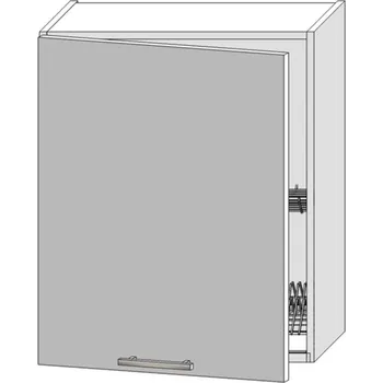 Kuchyňská skříňka Kuchyňská Skříňka Bono W60su Alu bílá alaska/bílá