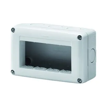 vypínač 27 COMBI Skříňka 4M, horizontální, IP40, šedá GEWISS GW27004