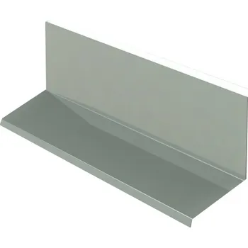 Plech Horní lemování RŠ 200, 1 bm, Lakovaný pozink, Prachově šedá (RAL 7037)