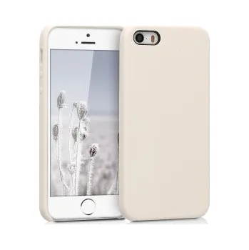 Pouzdro na mobilní telefon Pouzdro pro Apple iPhone SE - krémová