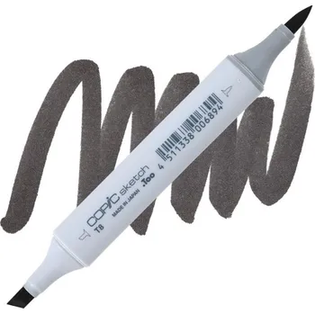 Lihová fixa COPIC Sketch oboustranná Brush & Chisel, T8 Toner gray 8
