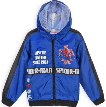 Chlapecká bunda Chlapecká šusťáková bunda MARVEL SPIDERMAN modrá Velikost: 104