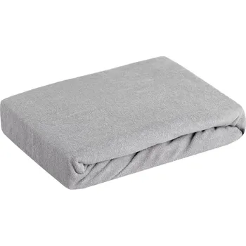 Prostěradlo Froté prostěradlo GOLD světle šedá, různé rozměry, MyBestHome Rozměr prostěradla: na matraci 160x200 cm