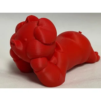 3D tisk Vzorek FIBER3D PLA Matný filament 1,75 mm 10 m pro 3D pero, Barva Červená