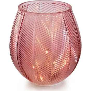 Vánoční dekorace LED dekorace Murcia pudrově růžová, velikost 16*17,5