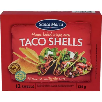Trvanlivě pečivo Santa Maria Taco Shells 135 g