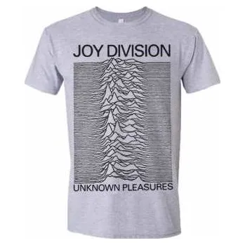 Merch Joy Division: Tričko Unknown Pleasures (grey) S 2016