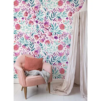 Tapeta Coloray Fototapeta Fialové květiny ve stylu Vintage Samolepící Fototapeta Vliesová 250 x 250 cm coloraydecor-f-ss-500289862-modyfikacja