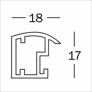 Rám na obraz Rámeček Walther Trendstyle stříbrný 40x50 plast