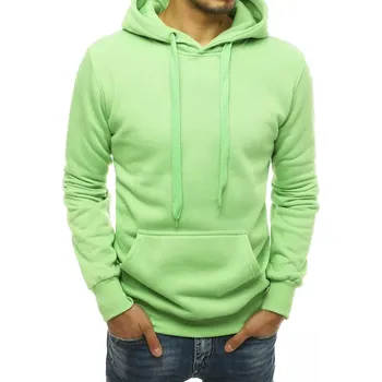 Pánské oblečení Pánská mikina s kapucí mintová Dstreet BX5082 M