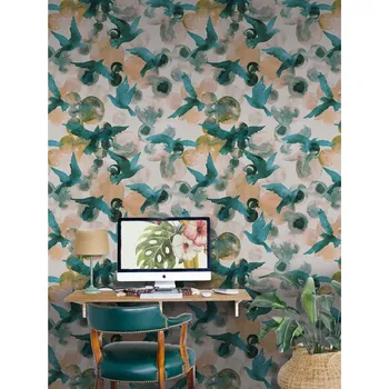 Tapeta Coloray Fototapeta Abstraktní ptáci malovaní akvarelem Samolepící Fototapeta Vliesová 250 x 250 cm coloraydecor-f-as-111565037