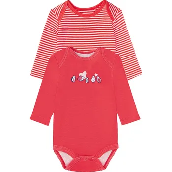 Kojenecký body lupilu® Dívčí body s BIO bavlnou, 2 kusy (červená, 62/68)