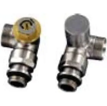 Hlavice pro radiátor Termostatický set úhlový Isan nerez 484000500