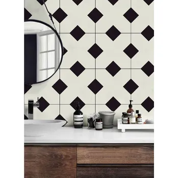 Tapeta Coloray Fototapeta Černé a bílé čtverce Samolepící Fototapeta Vliesová 250 x 250 cm coloraydecor-f-as-142673728