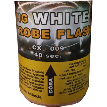 Zábavní pyrotechnika Stroboskop velký bílý 50s