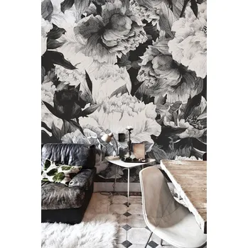 Tapeta Coloray Fototapeta Šedá pivoňka Samolepící Fototapeta Vliesová 250 x 250 cm coloraydecor-f-wm-0125