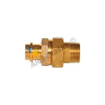 Fitinka FRABO - Itálie | CU měděné hrdlo s vnějším závitem FxFil. M , lisovací, PRESS, na měď trubky - 15mm x 1/2" FP.8341