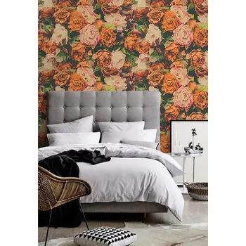 Tapeta Coloray Fototapeta Podzimní chvíle zachovány v květinách Samolepící Fototapeta Vliesová 250 x 250 cm coloraydecor-f-ss-283426772