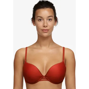 Souprava dámského spodního prádla Podprsenka push up PASSIONATA (48H2-03), Barva červená, Velikost 80D