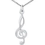 Přívěsek ze stříbra houslový klíč PRMP10899