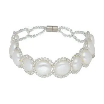 Náramek Doria Náramek (bižuterie) s bílými perličkami N273