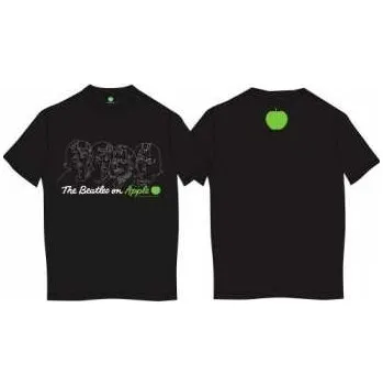Pánské oblečení Merch The Beatles: Tričko On Apple XXL