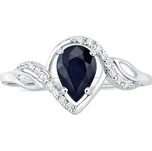 Stříbrný prsten AYNE s pravým Safírem velikost obvod 47 mm FNJR1249SA-obvod 47 mm