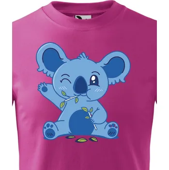 Chlapecké tričko Dětské triko Koala, Barva Purpurová, Velikost 158 cm/12 roků, Canvas Dětské tričko Bezvatriko.cz 1098