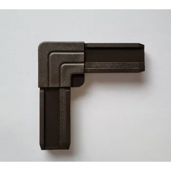 Stavebniny Kasko Plastový roh pro profil OV 25 x 10 mm 902073 Barva: Tmavě hnědá