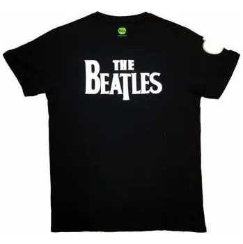 Merch The Beatles: Vyšívané Tričko Drop T Logo The Beatles XXL