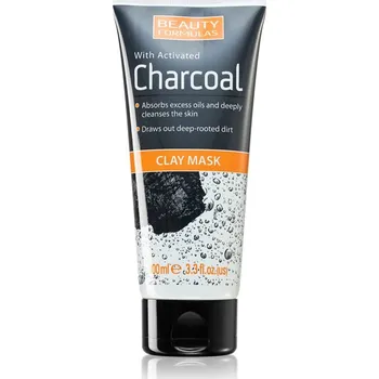 Pleťová maska Beauty Formulas Charcoal hloubkově čisticí pleťová maska s aktivním uhlím 100 ml
