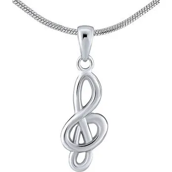 Přívěsek Stříbrný přívěsek houslový klíč SILVEGOB15002ZT