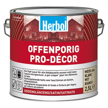 Lak na dřevo Renovační Lazura na dřevo HERBOL Offenporig Pro-Decor odstín ocker 5L