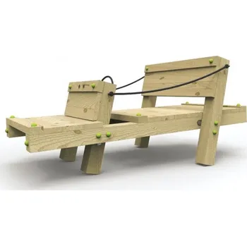 Dětské hřiště Dětské dřevěné autíčko - Buggy White Rhino