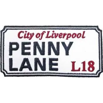 Nášivka Merch Road Sign: Nášivka Penny Lane, Liverpool Sign