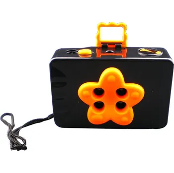 Analogový fotoaparát Lomo fotoaparát 4x černo oranžový (LM4c)