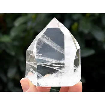 Přírodní kámen Křišťál broušená špice 255g