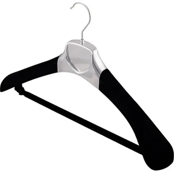 Ramínko Stříbrný semišový věšák S2 - 40 cm 50 ks.