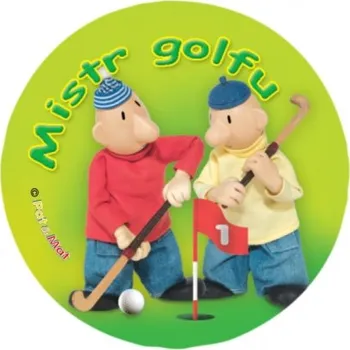 Placka PAM MISTR GOLFU odznak 44mm