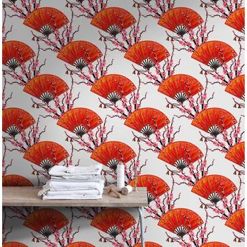 Tapeta Coloray Fototapeta Japonské vějíře Samolepící Fototapeta Vliesová 250 x 250 cm coloraydecor-f-as-109461944