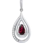Stříbrný přívěsek s pravým Granátem FWP6733GA