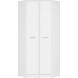 BRW Nepo Plus Rohová šatní skříň SZFN2D Bílá