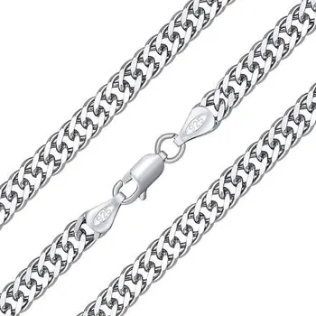 Šperk Stříbrný řetízek Double Rombo 6mm - rhodiovaný varianta 55 cm TTT5ROMB6-55 cm