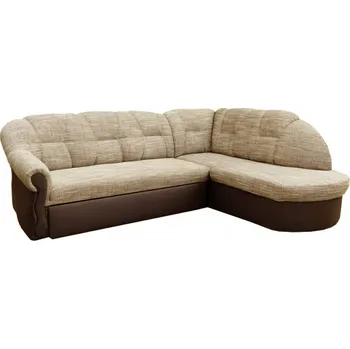 Sedací souprava Rozkládací rohová sedačka OLDER cappucino / hnědá