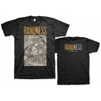 Merch Baroness: Tričko Gold & Grey XL 2022