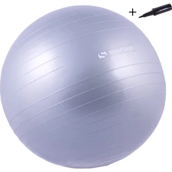 Gymnastický míč Gymnastický míč Sportago Anti-Burst 85 cm, včetně pumpičky - stříbrná