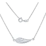 Stříbrný náhrdelník s přívěskem andělské křídlo SMJN13FC4ZT