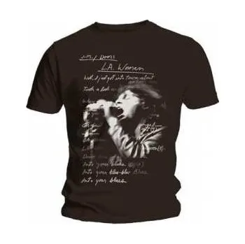 Pánské oblečení Merch The Doors: Tričko La Woman Lyrics M