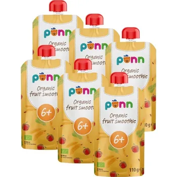 SALVEST Põnn BIO Ovocné smoothie s ananasem 6x110 g