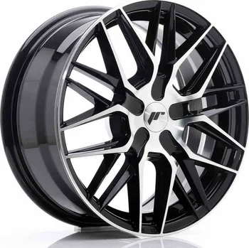 Alu kolo JR Wheels JR28 17x8 ET25-40 BLANK Gloss Black Machined Face